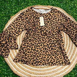 Animal print blouse